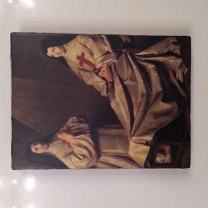 Prototype *Signed, Atlantis Tile, like Sid Dickens *Rare & Retired wall art nuns